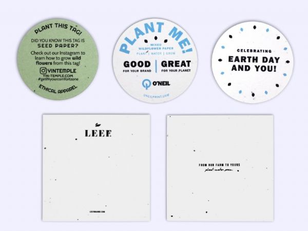 Plantable Seed Paper Coasters Plantable Seed Paper Coasters