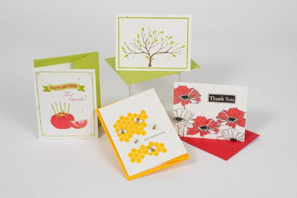 Plantable Seed Paper Holiday Gift Card Holders