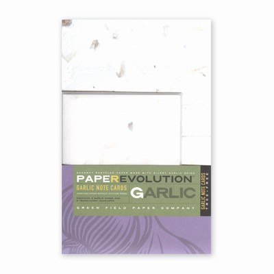 PaperEvolution® Note Set- Gilroy Garlic, Natural White