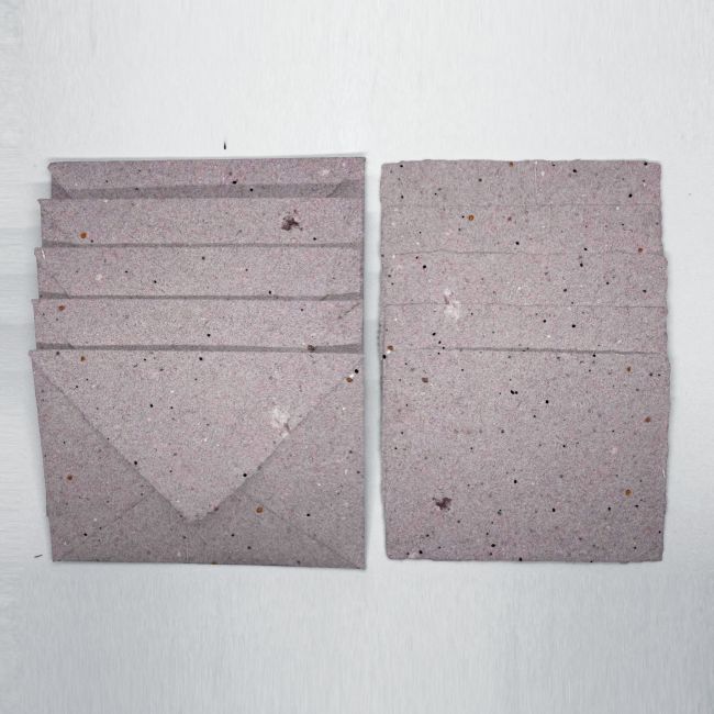 Grow-A-Note® Deckled Envelope - Mauve