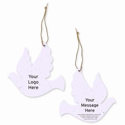 Grow-A-Note® Customizable Plantable Ornaments - Dove