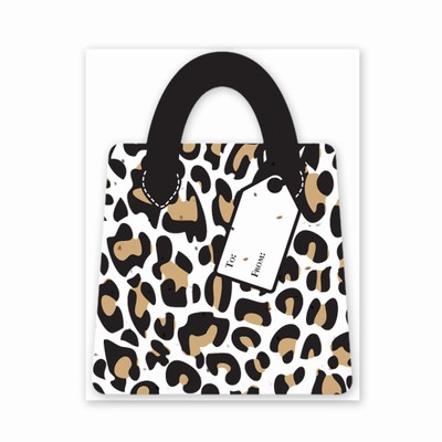 Gift & Grow Purse Gift Card Holder Leopard