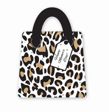 Gift & Grow Mothers Day Purse Gift Card Holder Leopard