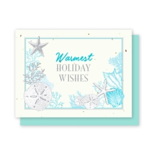 beach holiday plantable card
