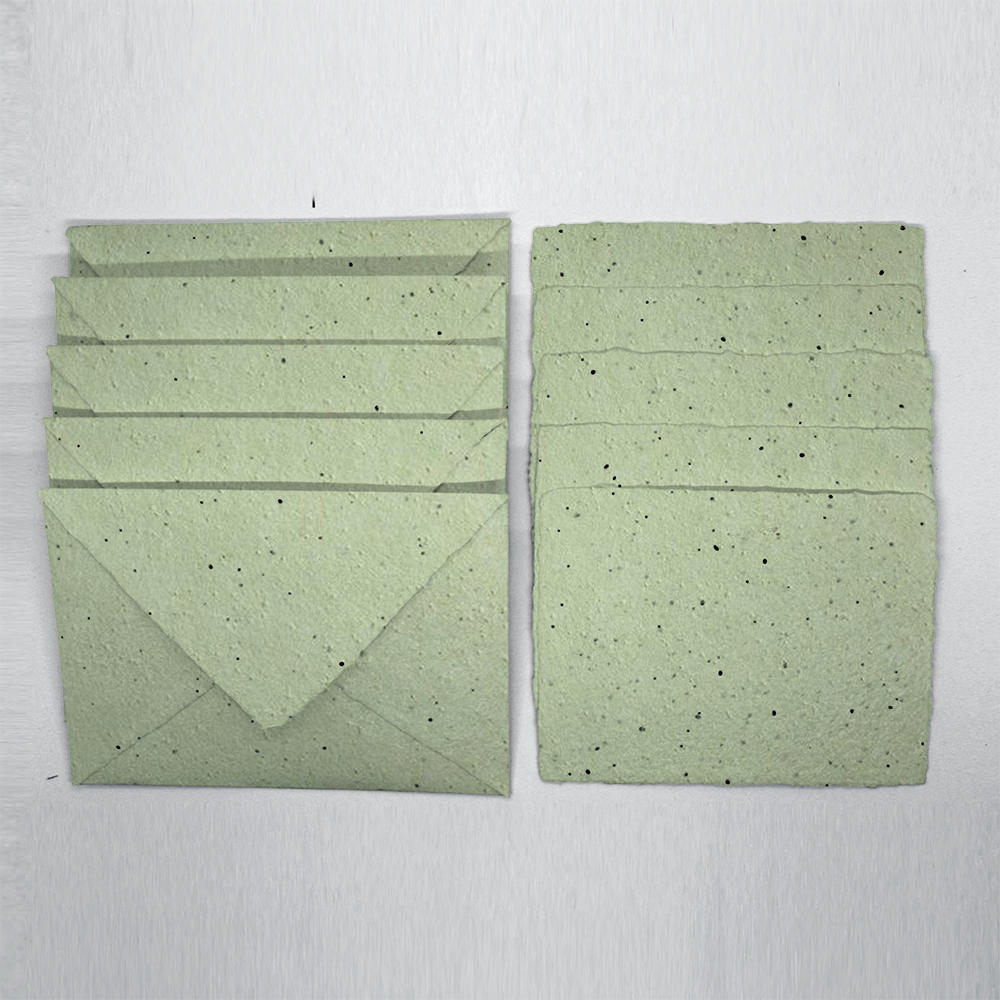 Grow-A-NoteÃ‚Â® Deckled Envelope - Catnip Green 