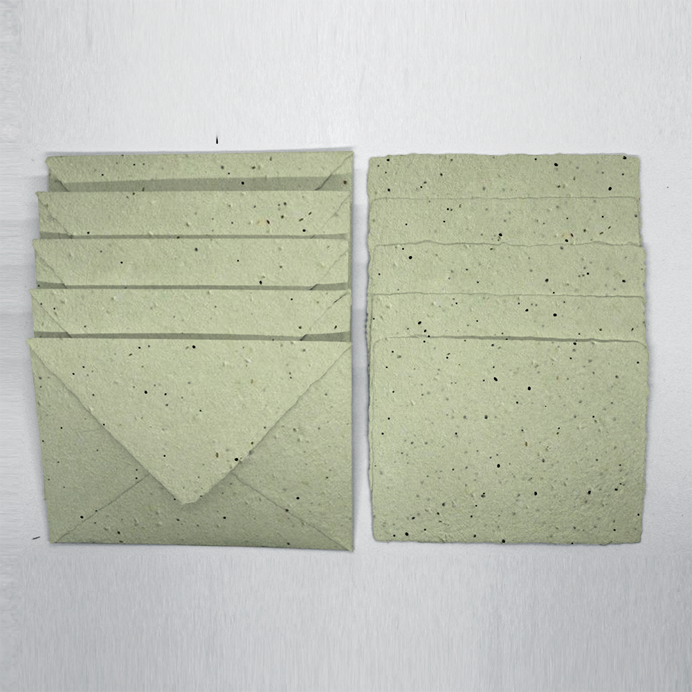 Grow-A-NoteÂ® Deckled Envelope - Green 