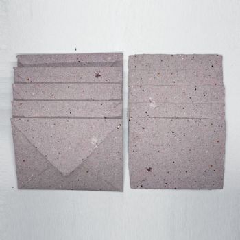 Grow-A-Note® Deckled Envelope - Mauve
