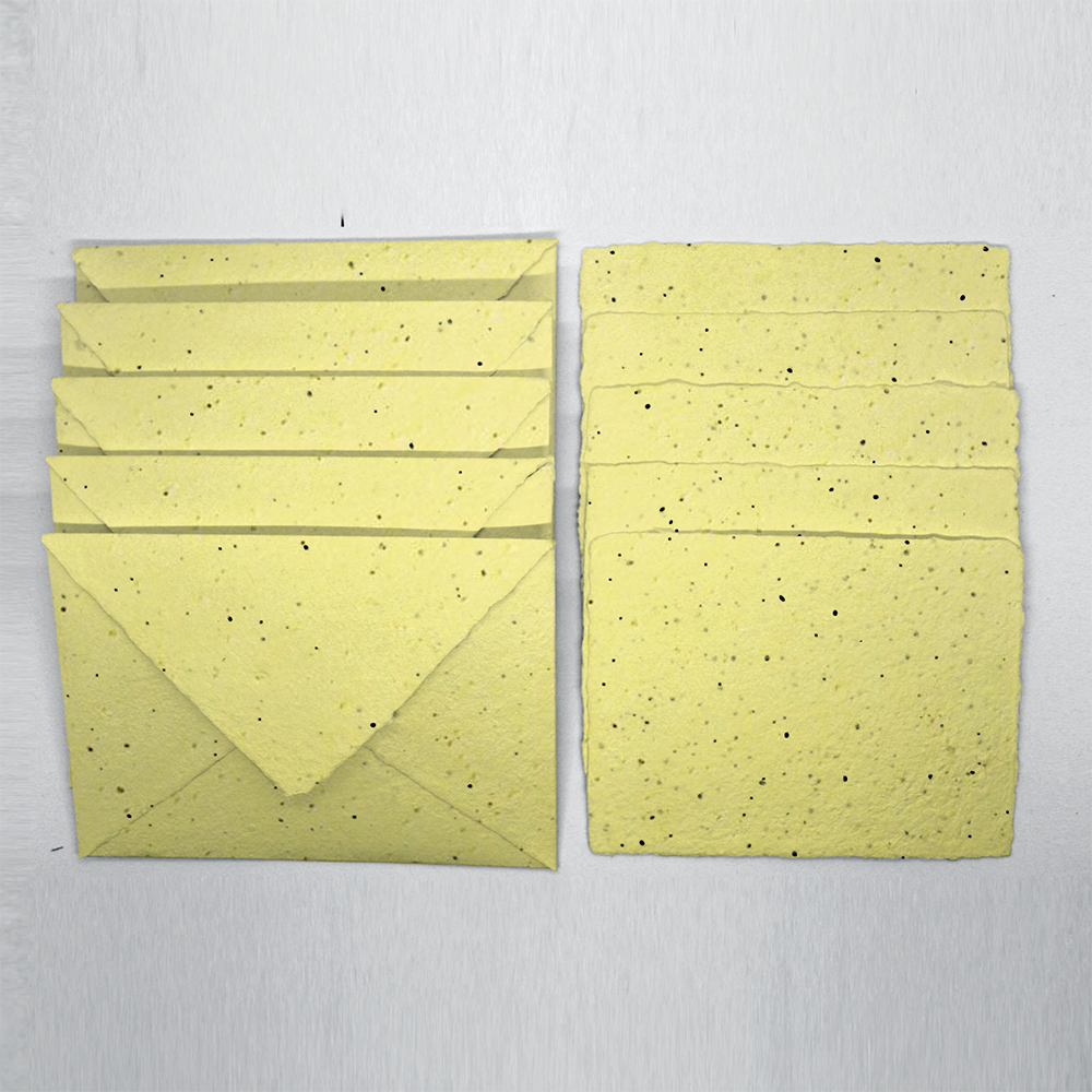 Grow-A-NoteÂ® Deckled Envelope - Mellow Yellow