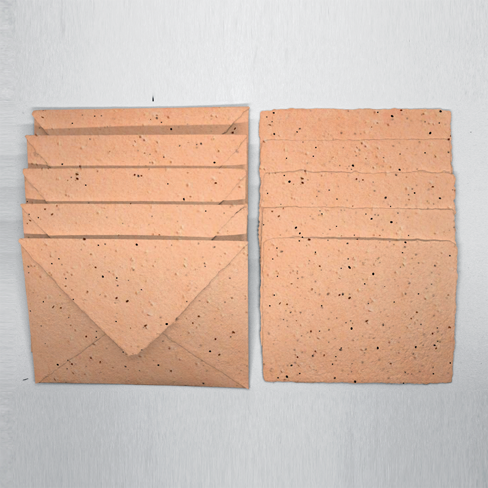 Grow-A-NoteÂ® Deckled Envelope - Peach 
