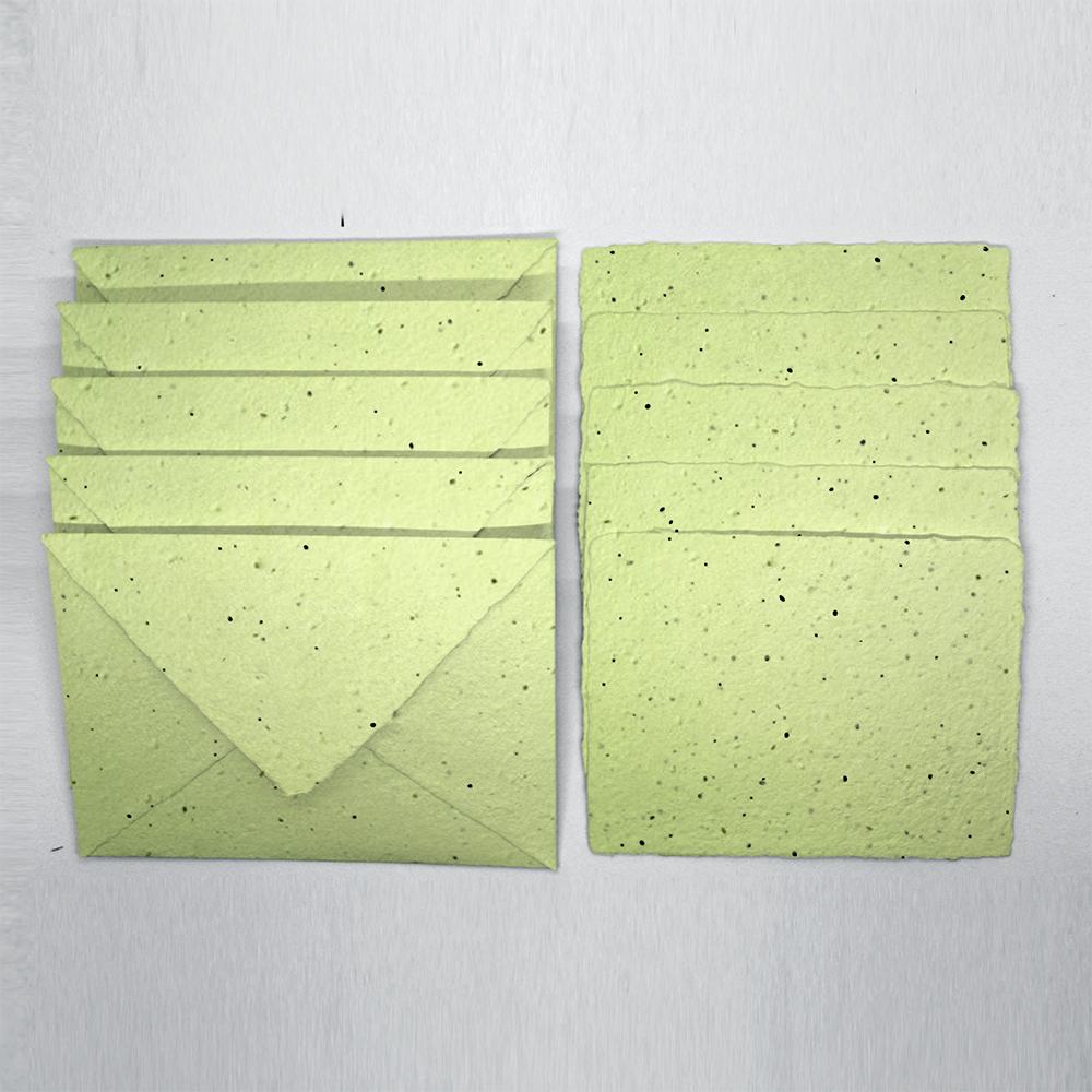 Grow-A-NoteÂ® Deckled Envelope - Pistachio 