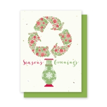 beach holiday plantable card