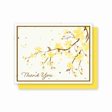 Grow-A-Note® Thank You Yellow Flowers